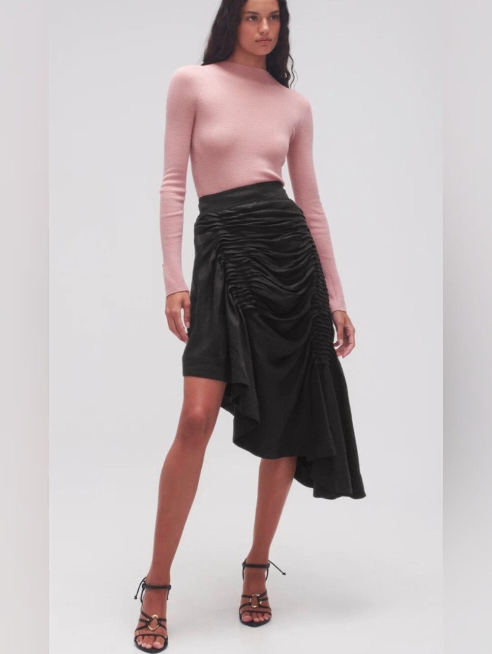 Aje Memoir Asymmetric Midi Skirt - Size 2